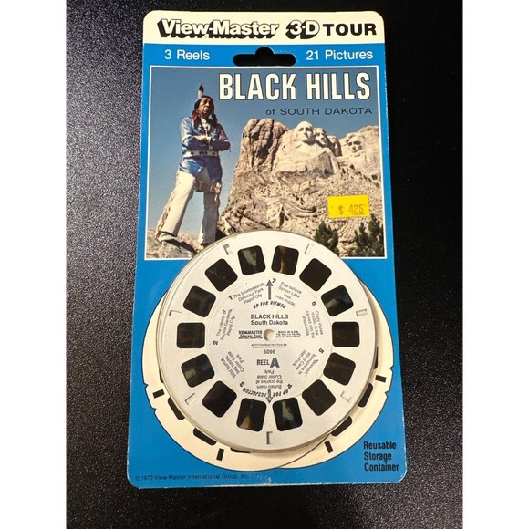 Vintage 1970 View-Master Black Hills South Dakota 3 Reel Pack Sealed - Picture 1 of 6
